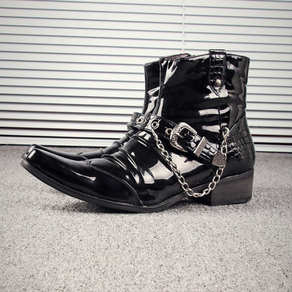European And American Western Style Martin Boots Pointed Toe GlamzKart
