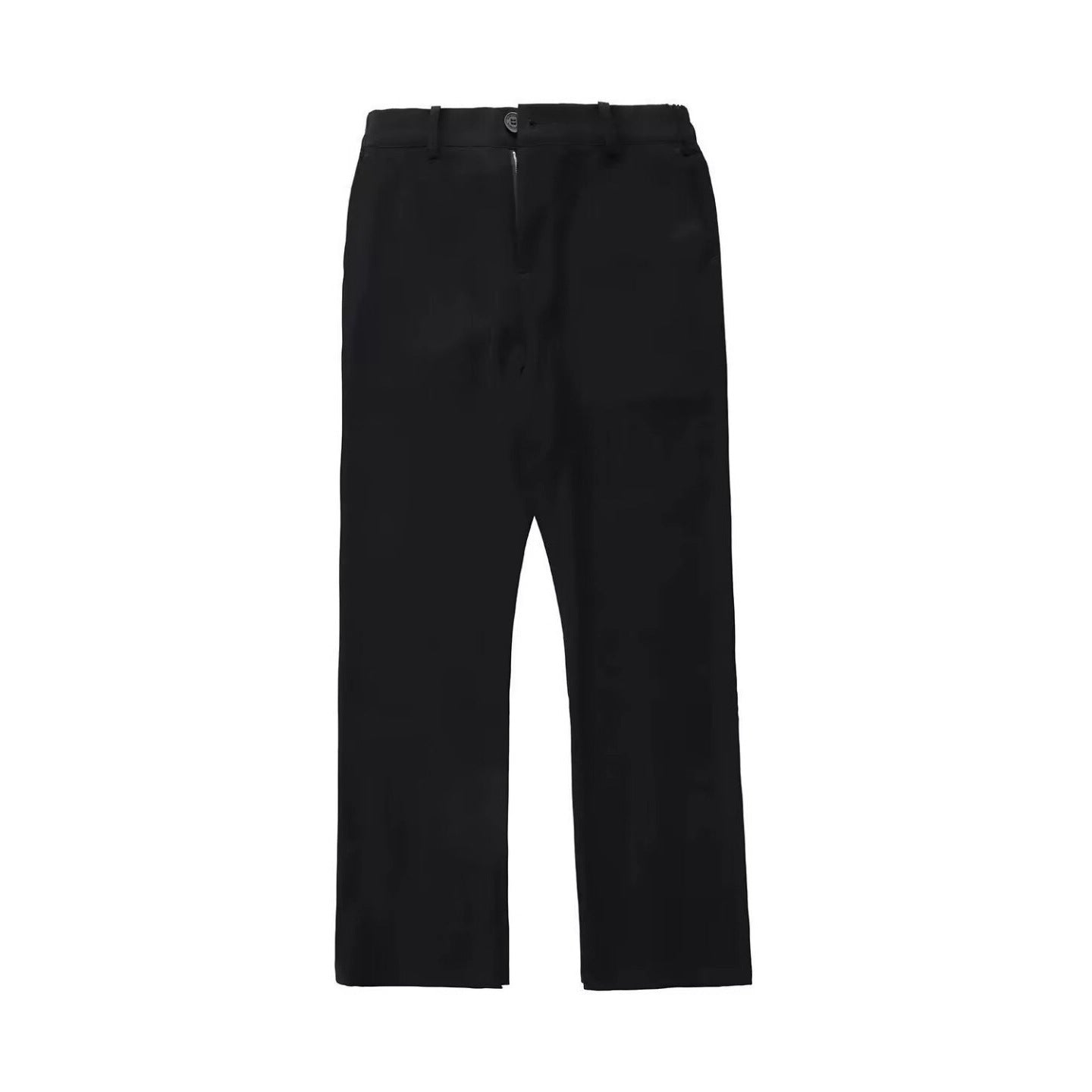 Black Willow Leaf Machete Straight Casual Pants GlamzKart