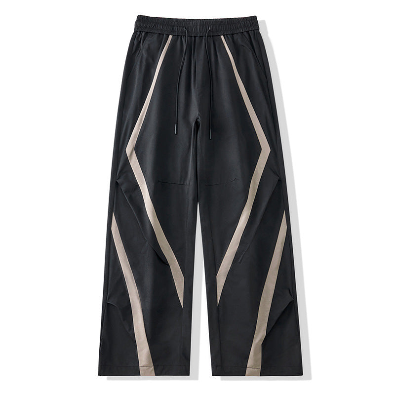 American Style Trend Mixed Color Stripe Casual Pants GlamzKart