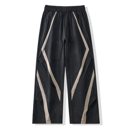 American Style Trend Mixed Color Stripe Casual Pants GlamzKart