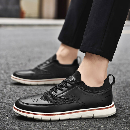Men's British Style Casual Fashion Leather Shoes GlamzKart