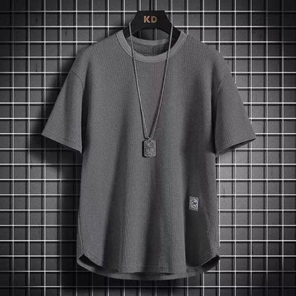 Thin Bottoming Shirt Breathable And Loose Top Dark Gray GlamzKart