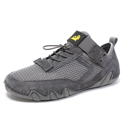 Casual All-matching And Lightweight Breathable Mesh Shoes Gray GlamzKart