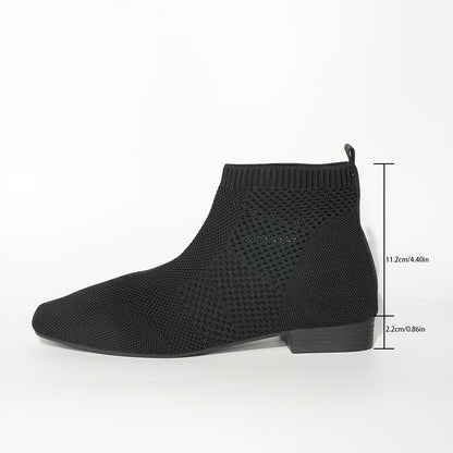 Plus Size Women's Boots Middle Tube Pointed Ankle Boots GlamzKart
