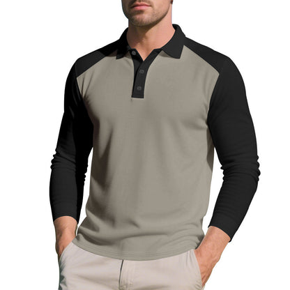 Golf Lapel Long-sleeved T-shirt Bottoming Shirt GlamzKart