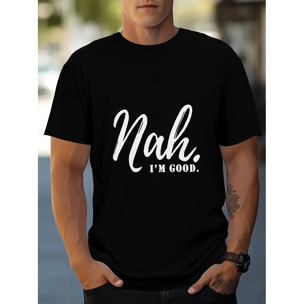 Exercise Casual Men's Clothes Cartoon Anime Round Neck T-shirt GlamzKart
