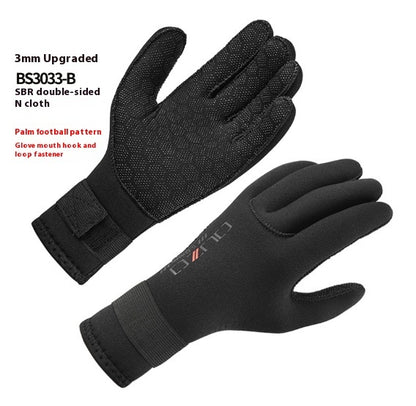 Non-slip Fishing Fishing Winter Swimming Gloves Neoprene Snorkeling Gloves Black BS3033B GlamzKart