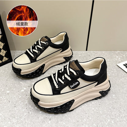Simple Fashionable All-match Sports Breathable White Shoes GlamzKart