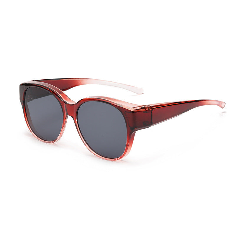 Myopia Glasses For Driving Set Of Glasses Men Red Gradient Polarizer GlamzKart
