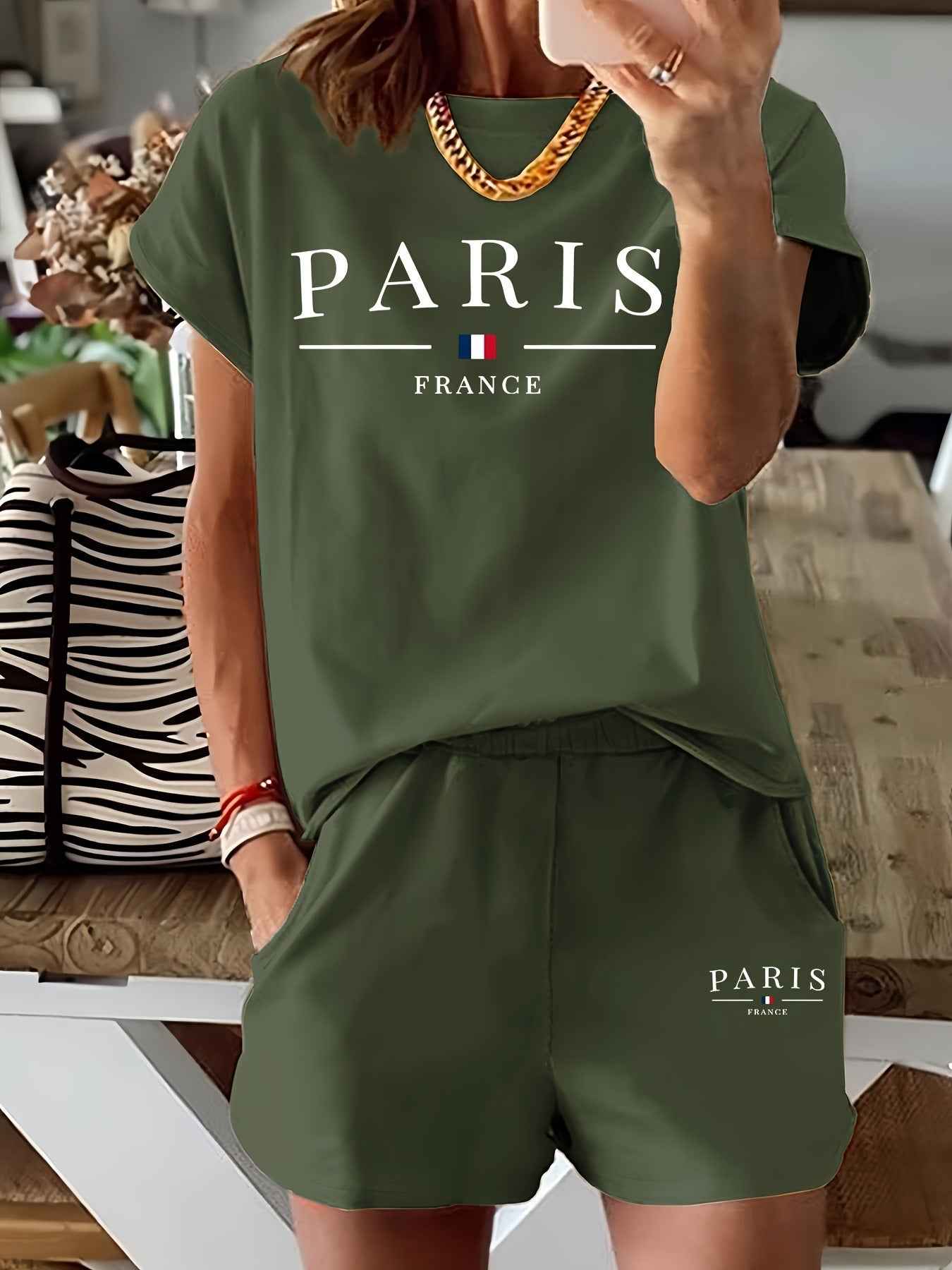 Fashion Comfort Printing Slimming Shorts Summer Casual Women's Clothing