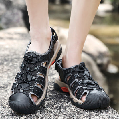Summer Closed Toe Sandals Men's Leisure Outdoor GlamzKart