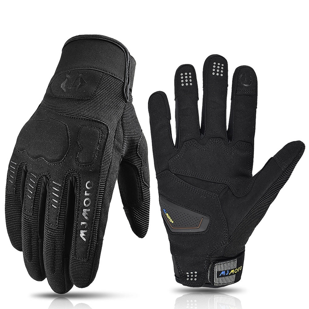 Outdoor Sports Road Bike Cycling Gloves Breathable Non-slip Black GlamzKart