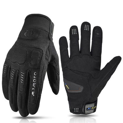 Outdoor Sports Road Bike Cycling Gloves Breathable Non-slip Black GlamzKart