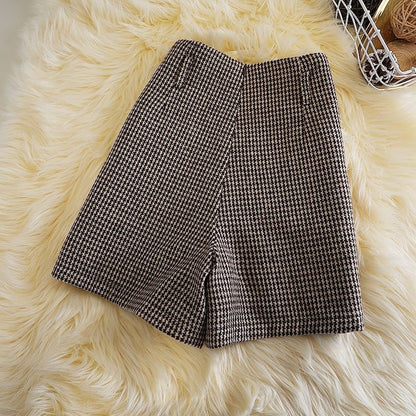 Fashionable All-match Slimming Woolen Wide-leg Pants GlamzKart