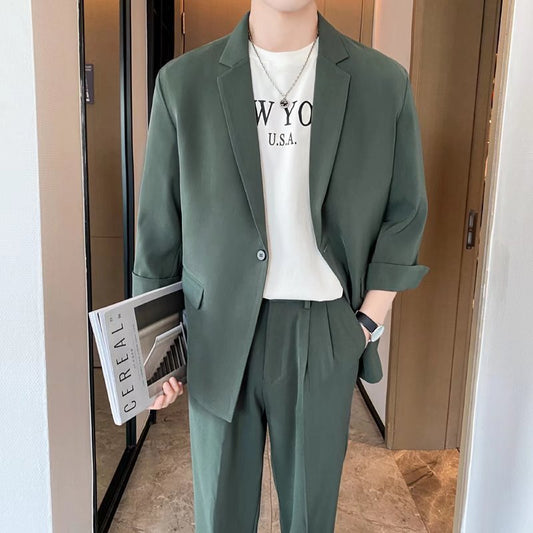 Casual Suit Men's Trendy Baggy Coat GlamzKart
