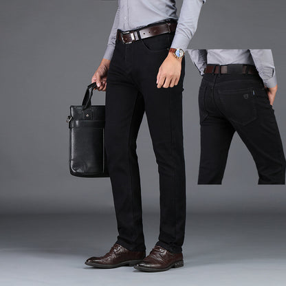 Men's Casual Pants Soft And Comfortable 6208H Black GlamzKart