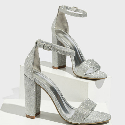 Chunky Heel Sandals Fashion European And American Style High Heel Sandals Women's Classy Shoes GlamzKart