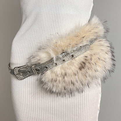 Fur Belt Retro Easy Matching Plush Waist Chain Waist Seal Waist Decorations Style 30 GlamzKart