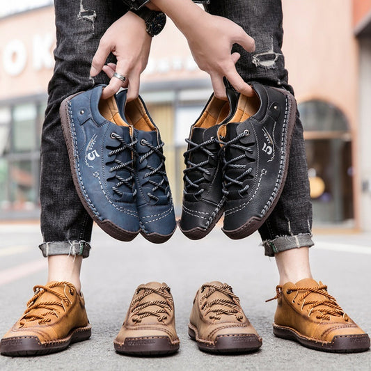 Men's Casual British Leather Shoes GlamzKart