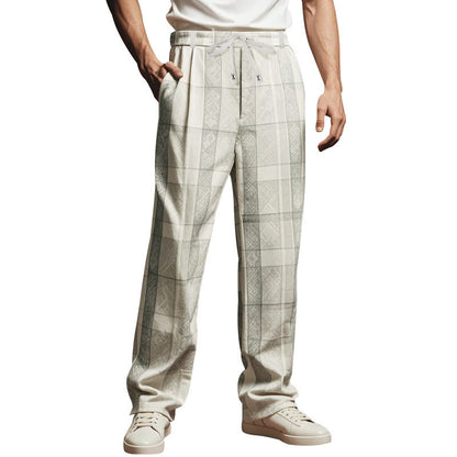 Casual Loose Digital Printing Business Simplicity Sports Pants Style A GlamzKart