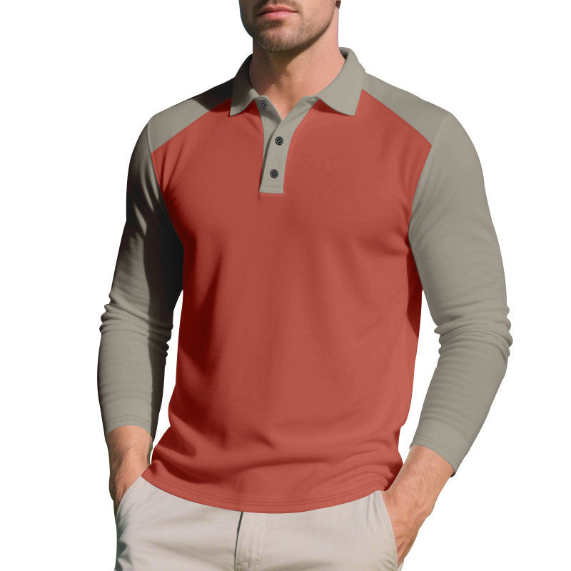 Golf Lapel Long-sleeved T-shirt Bottoming Shirt GlamzKart