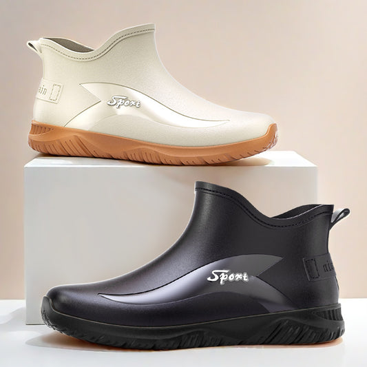 Fashion Non-slip Flat Short Rubber Boots Men GlamzKart