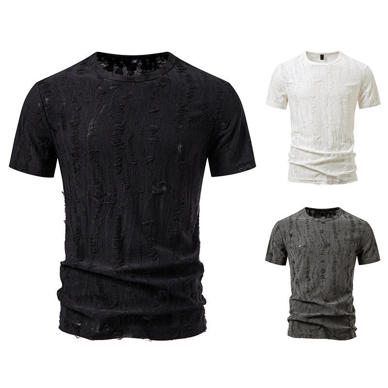 Simple Half Sleeve Men's Tops Loose GlamzKart