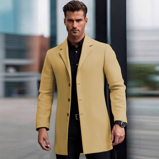 Lapel European And American Lapel Slim Coat GlamzKart