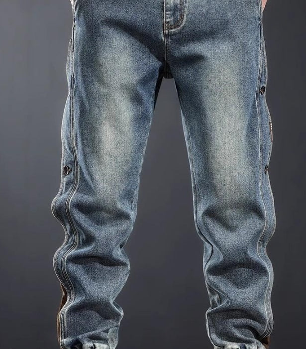 American-style Heavy New Patchwork Overalls Men GlamzKart