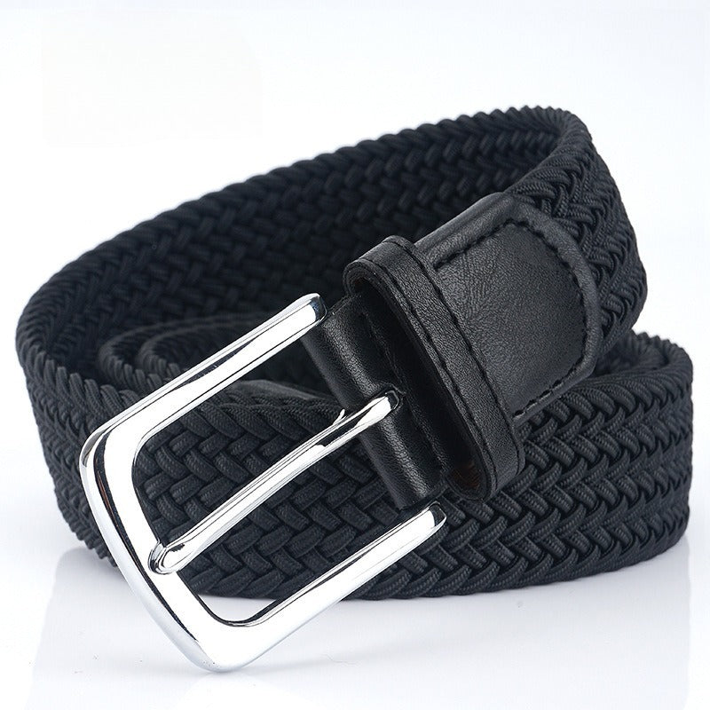 Silk Elastic Woven Elastic Men's Women's Belt Canvas Belt GlamzKart