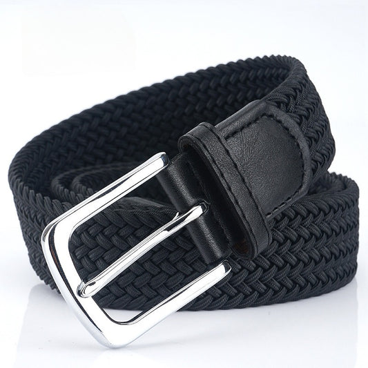 Silk Elastic Woven Elastic Men's Women's Belt Canvas Belt GlamzKart
