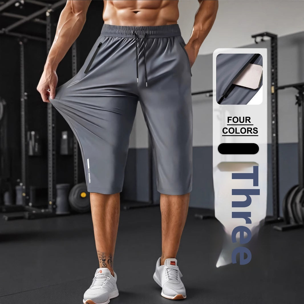 Ice Silk Casual Pants Stretch Quick-drying GlamzKart