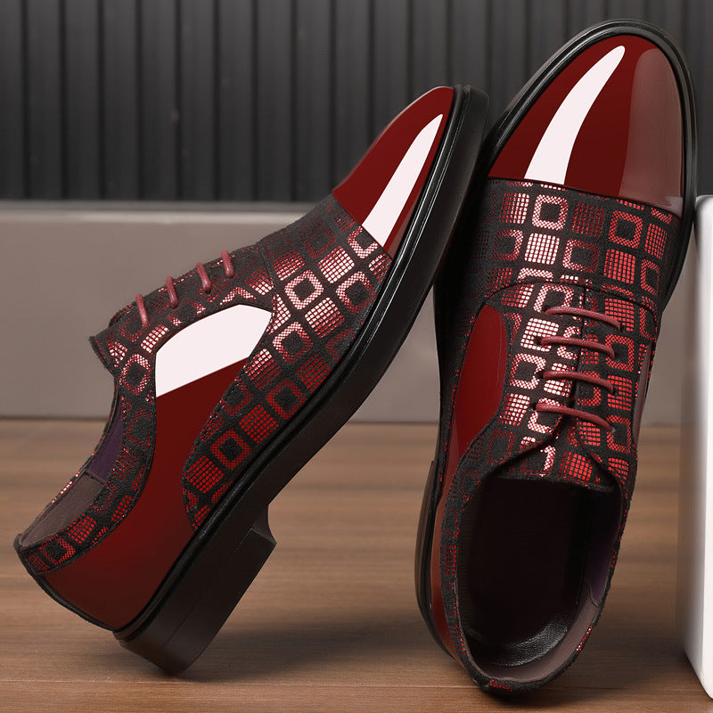 Men's Versatile Spring And Autumn Business Leather Shoes GlamzKart