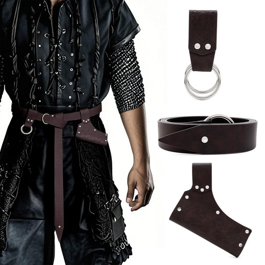Medieval Knight PU Belt COSPLAY Props Men GlamzKart