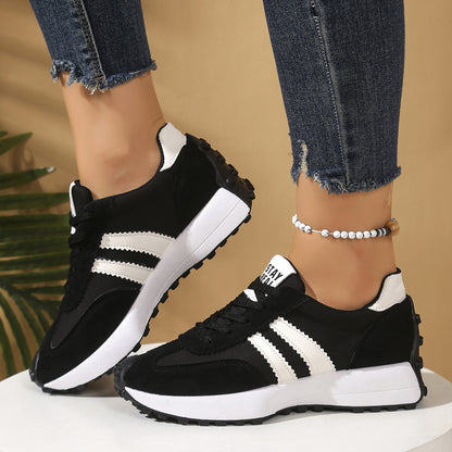 Women's Thick Bottom Student Casual Shoes Breathable Sneaker GlamzKart