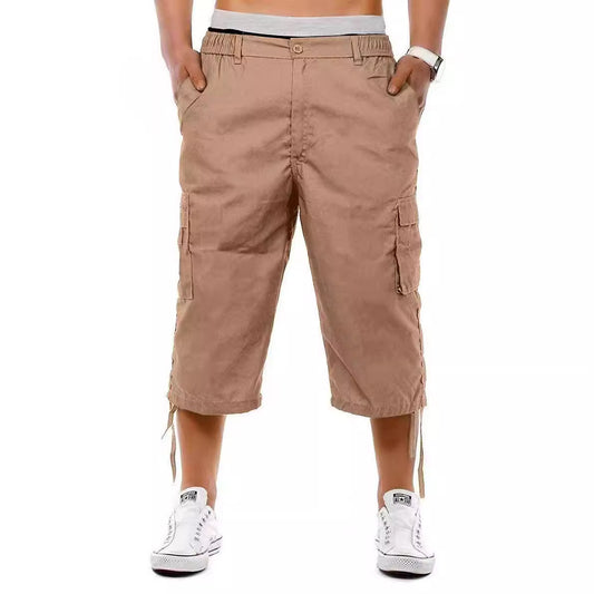 Men's Casual Multi-pocket Workwear Shorts Loose Outdoor Casual Pants GlamzKart