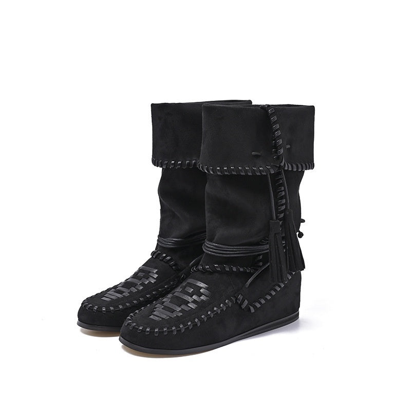 Slimming Sense Of Relaxation Western Cowboy Boot GlamzKart