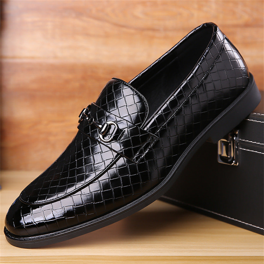 Simple Light Soft Bottom Men's Thin Shoes Black GlamzKart