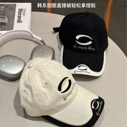 Patchwork Color Big Head Circumference Baseball Cap Outdoor Embroidered Sun Protection Sun Hat GlamzKart