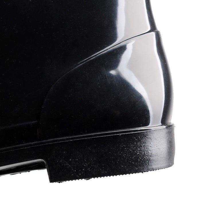Men's Short Tube Plus Size Low-top Non-slip Rain Boots GlamzKart