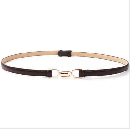 A Pair Of Buckles Belt Women's Fine Decoration Dress Matching Coffee 105cm GlamzKart