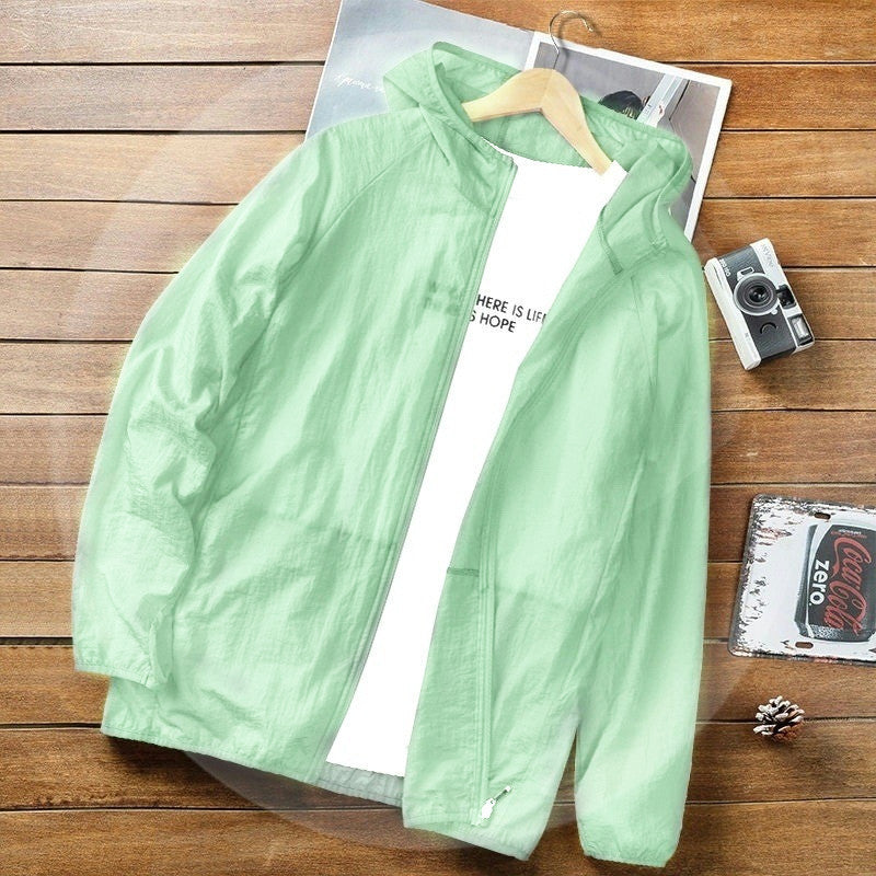 Summer Sun Protection Quick-drying Wind Shield Ice Silk Ultra-thin Sun-protective Clothing GlamzKart