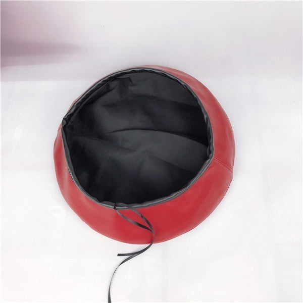 Women's Octagonal Pumpkin Hat Painter Hat Black GlamzKart
