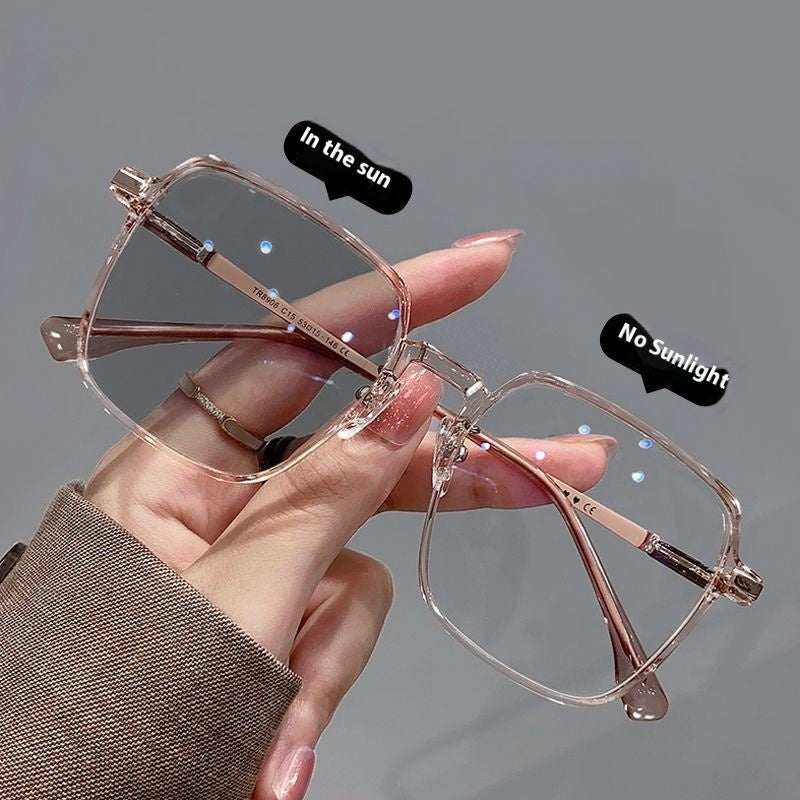 New Fashion Personality Color Changing Glasses Women Cold Tawny Coconut Gray GlamzKart