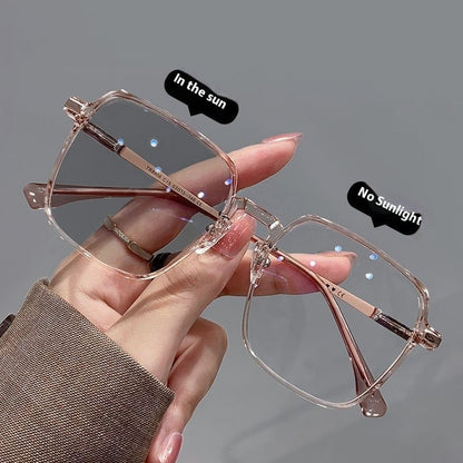 New Fashion Personality Color Changing Glasses Women Cold Tawny Coconut Gray GlamzKart