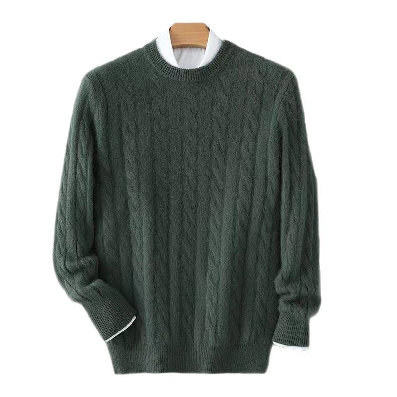 Plus Size Men's Thickened Mink Sweater Woolen Sweater GlamzKart