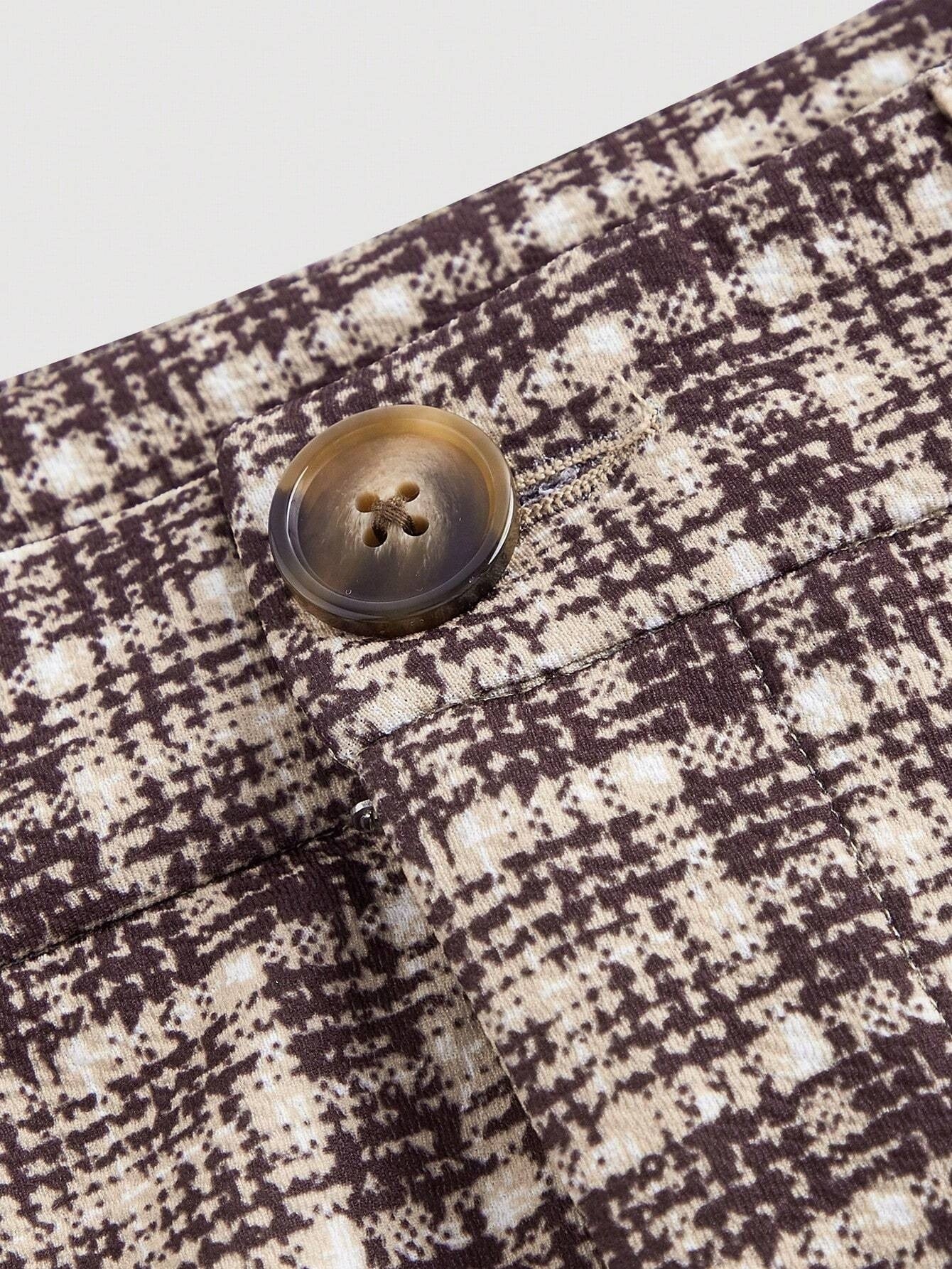 Temperament Commute High Waist All-matching Plaid Striped Retro Trousers GlamzKart