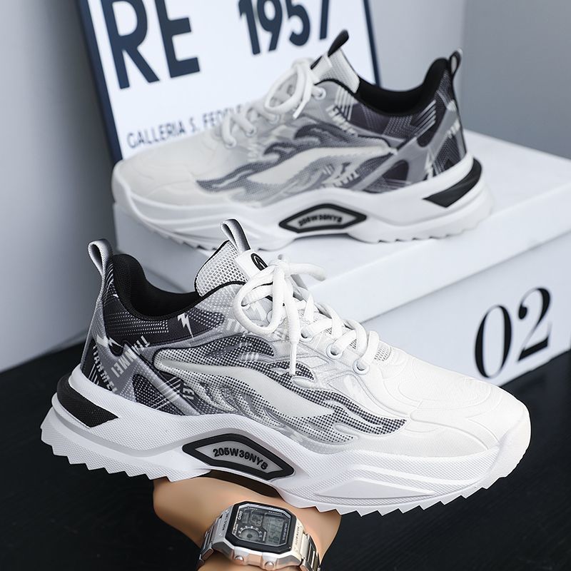 Spring Student Sports Casual Mesh Clunky Versatile Trendy Shoes Breathable Shoes Men GlamzKart