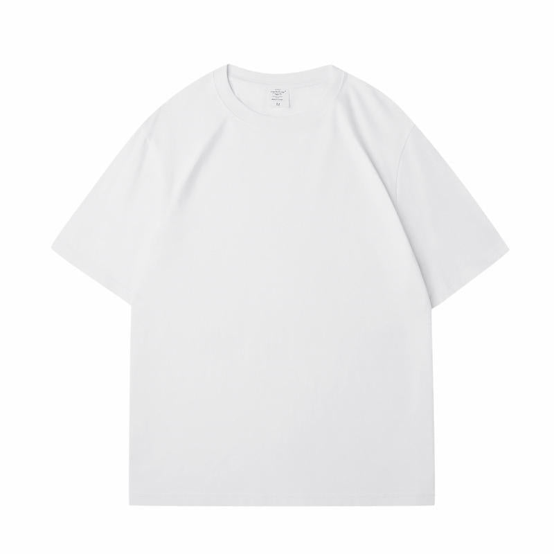 All-matching Round Neck Short Sleeves Loose White GlamzKart