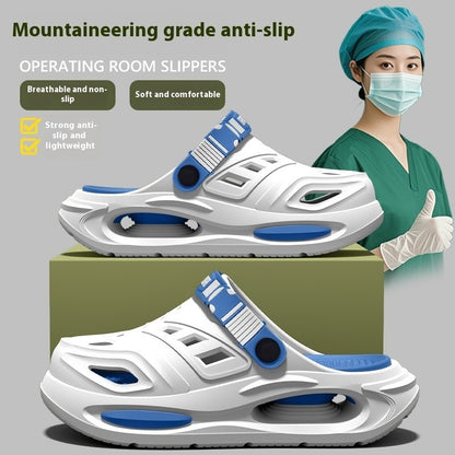 Slippers Men's Summer Outdoor Hole Shoes Deodorant And Non-slip GlamzKart